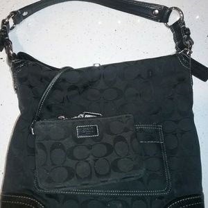 Black signature series and detachable wristlet